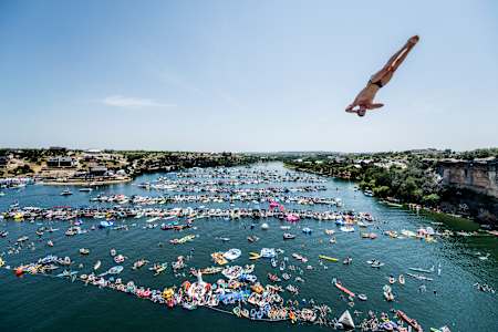 Michal Navratil - Red Bull Cliff Diving World Series in Possum Kingdom Lake