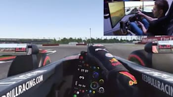 Graham Carroll setting a fast lap time at Silverstone in F1 2017