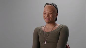 Travii Mizrahi seen during filming for Vogue Virgin.