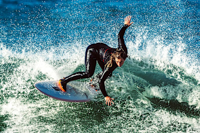 Spray time: Crane rides Nazaré’s waves