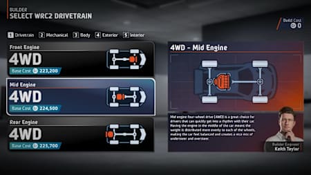 Opzioni di trasmissione del costruttore in EA SPORTS WRC