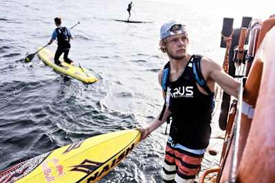 Casper Steinfath et sa planche.