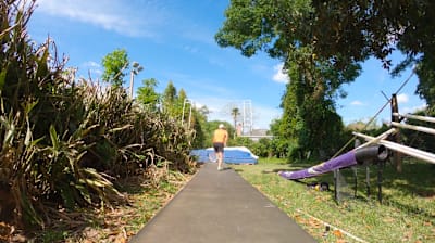 Screenshot of Armand Duplantis episode of Red Bull Backyards.