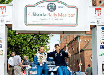 Dream Team: co-driver Gerald Pöschl (left) with Toto Wolff