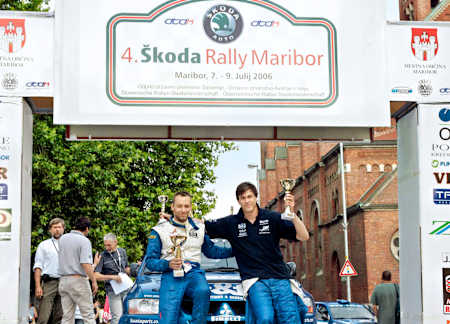 Dream Team: co-driver Gerald Pöschl (left) with Toto Wolff