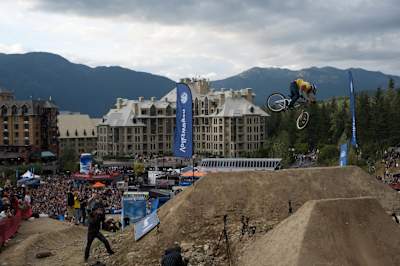 Riding a bike he borrowed from Cam Zink, Basagoitia flew from virtual unknown to rising star after a surprise slopestyle triumph over a bunch of big names at the 2004 edition of Crankworx at Whistler.