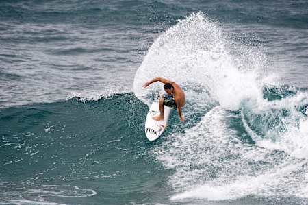 Jordy Smith during the Vans Triple Crown of Surfing in Hawaii in 2011