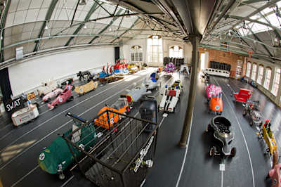 Soapboxes stored waiting for the big Red Bull Soapbox 2011 in Sweden