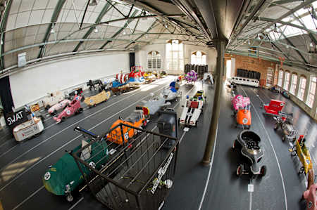 Soapboxes stored waiting for the big Red Bull Soapbox 2011 in Sweden