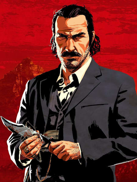 A promotional image for Red Dead Redemption 2.