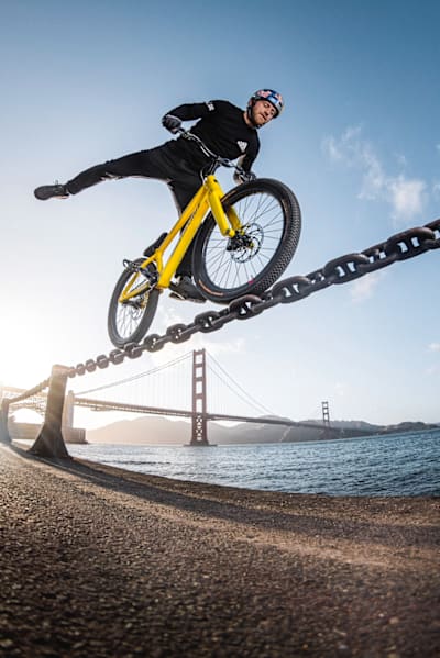 Chain reaction “I mean, it’s not the hardest trick,” MacAskill says, though others may disagree. “It’s a big, thick, chunky chain, but with a slight twist in it and OK, it was rocky down on the side.”