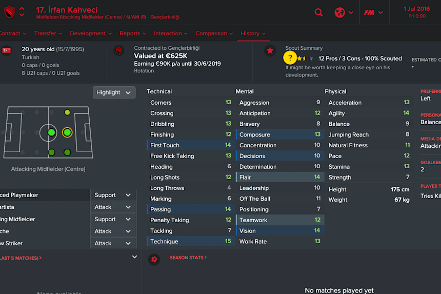 Football Manager 2017 En Iyi Turk Wonderkid Listesi
