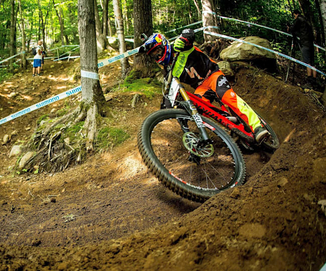 World Cup DH 2014 MontSainteAnne practice highlights