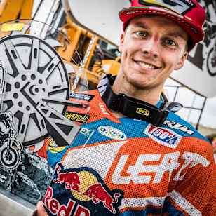 Jonny Walker poses for a portrait at the Red Bull 111 Megawatt in Kleszczow, Poland on September 10, 2017.