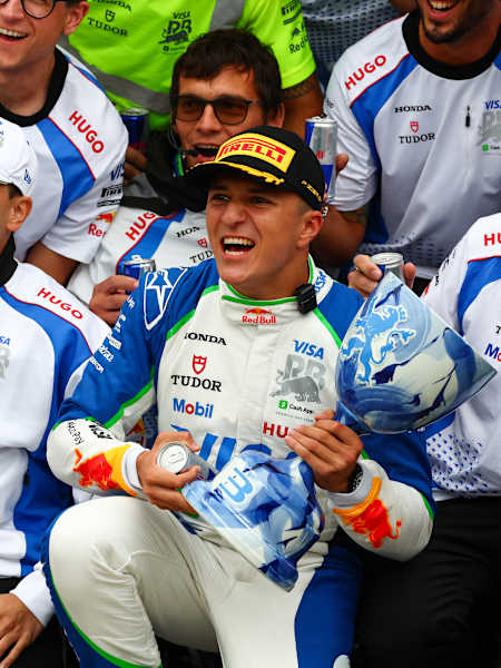 Isack Hadjar świętuje swoje pierwsze podium w F1 w Zandvoort