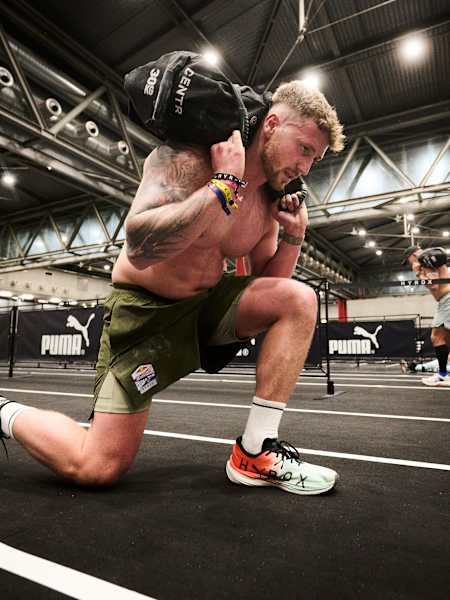 Jakob Pickl-Herk seen during the HYROX race in Vienna, Austria on Febuary 8, 2026