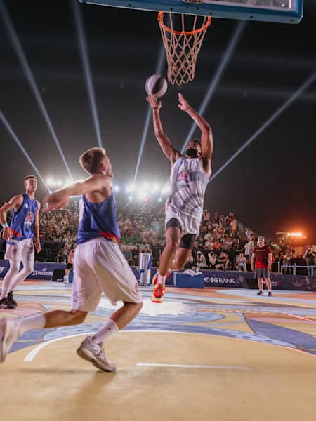 Participants perform during Red Bull Half Court World Final in Cairo, Egypt on October 1, 2022. 