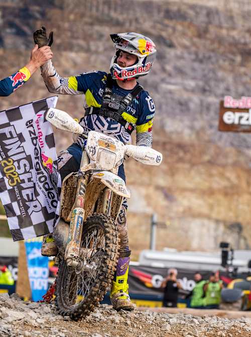 Billy Bolt secures a thrilling finish at Red Bull Erzbergrodeo 2025 in Eisenerz, Austria. 