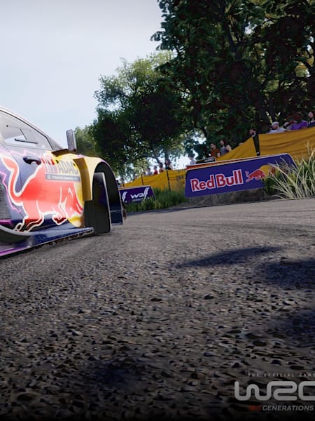 Screenshot aus WRC Generations zeigt den Ford Puma beim Drift