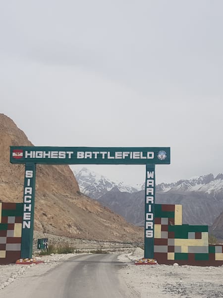 Siachen Glacier, world's highest battlefield.