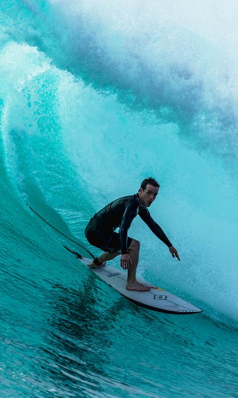 Conor Maguire performs in Mentawai Islands, Indonesia on May 24, 2022.