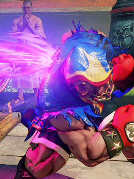 A screenshot from Super Street Fighter V.