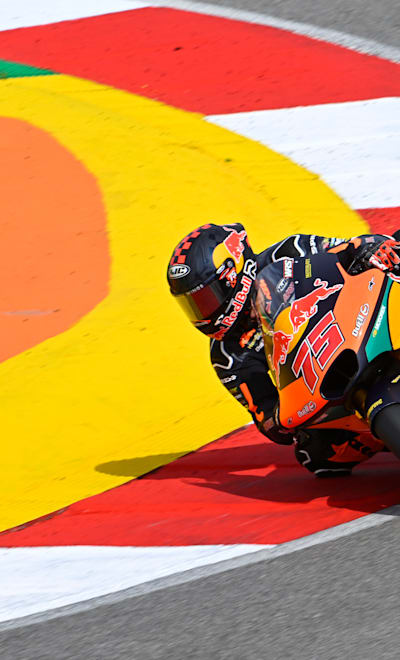 Spanish rider Albert Arenas at Moto2™ pre-season testing in Portimão, Portugal on March 19, 2023. 