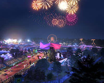 Screenshot aus Forza Horizon 6 zeigt das Horizon Festival