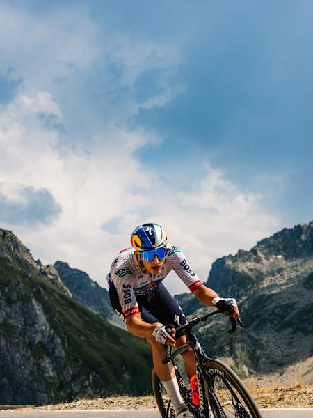 Florian Lipowitz auf der 6. Etappe der Tour de France 2026 von Pau nach Gavarnie-Gèdre.