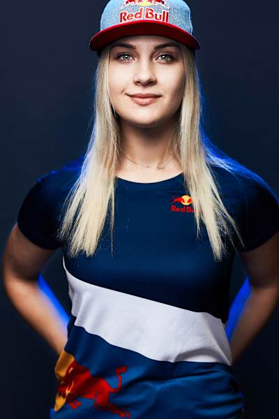Olga Kharlan poses for a portrait at Red Bull Ukraine Athletes Day in Kyiv, Ukraine on December 4, 2019.