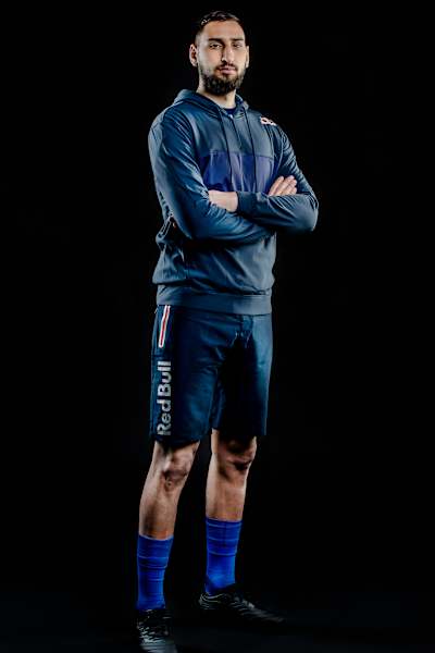Gianluigi Donnarumma poses for a portrait in Milan, Italy on February 15, 2021.