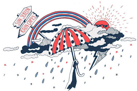 An illustration of Fort William's famously crazy weather.