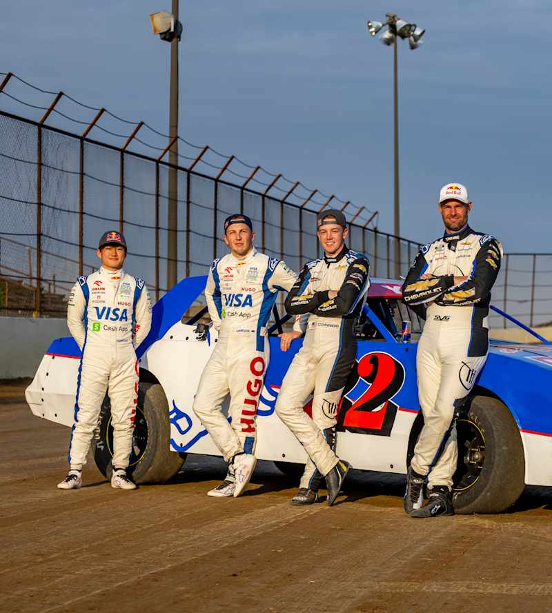 Yuki Tsunoda and Liam Lawson take on a NASCAR challenge