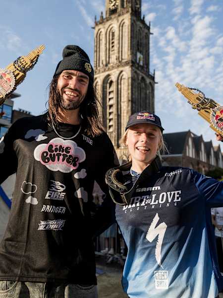 Tim Bringer en Alma Wiggberg winnaars Red Bull District Ride 2026