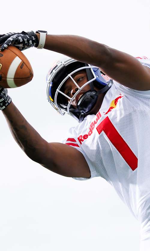 Dakorien Moore poses for a portrait in Lawndale, Calif. on July 21, 2025