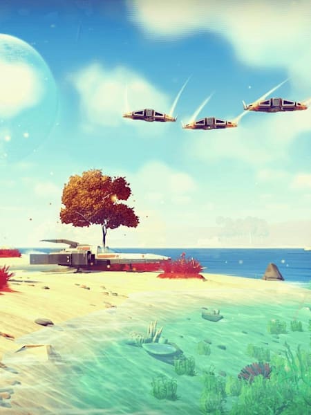 Ein malerischer Planet in No Man's Sky. Wir stellen euch die größten Videospiel-Comebacks vor.