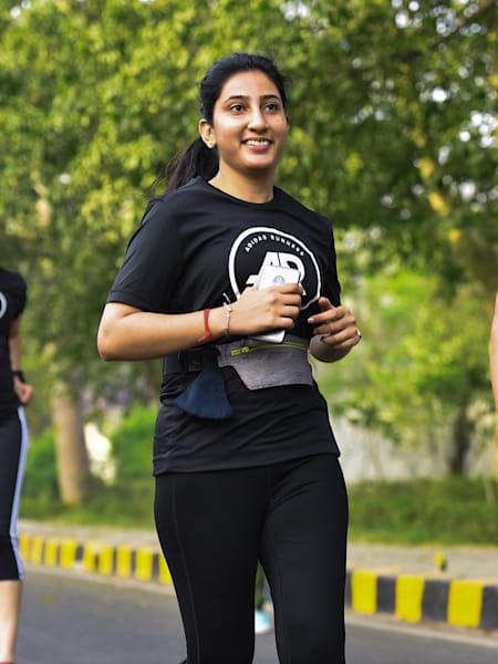 Adidas Runners participate in a running training session in Bengaluru.