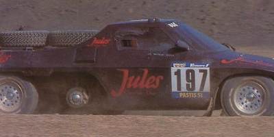 El Jules II Proto de 6 ruedas en el Dakar de 1984