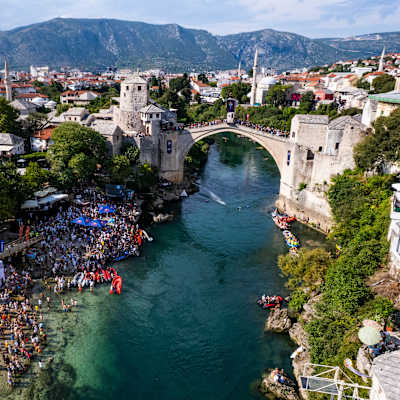 Stari Most, Mostar for the Red Bull Cliff Diving World Series