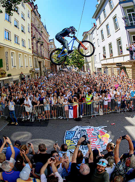 Paz Gallo seen during the Red Bull Cerro Abajo in Stuttgart, Germany on 05.09.2026