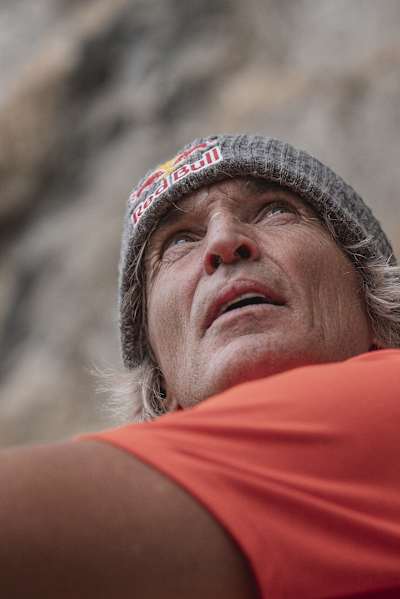 Kletterprofi Stefan Glowacz während einer Expedition in der Türkei.