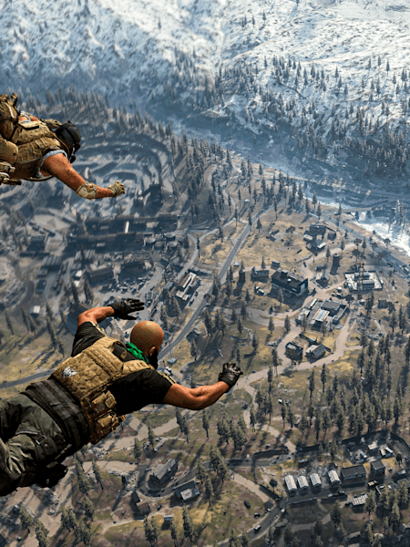 Warzone parachute jump