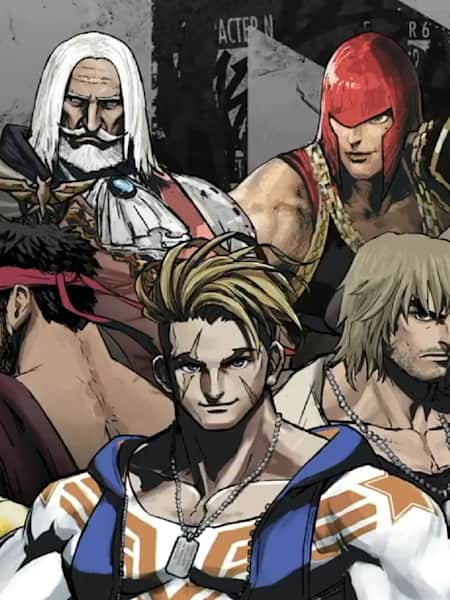 Ein Artwork mit mehreren Charakteren aus Street Fighter 6
