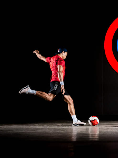Trent Alexander-Arnold on set for Trent's Vision