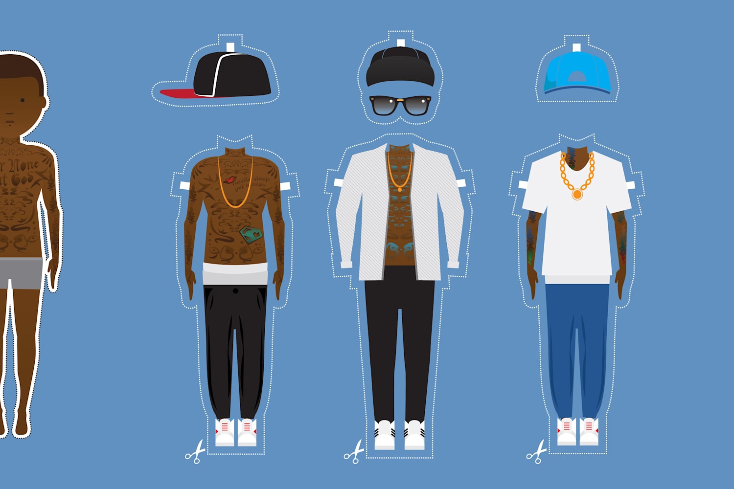 Evolucion En Dibujos De La Moda Hip Hop Y Rap Listado