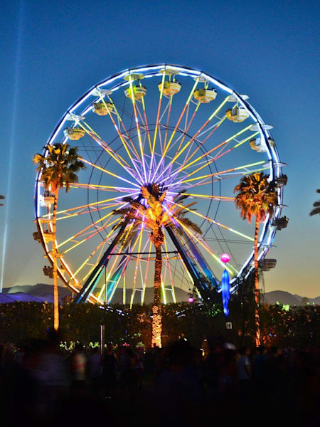 Coachella Music Festival ferris wheel.