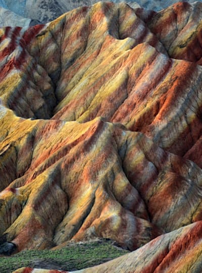 Mountain stripes in China 
