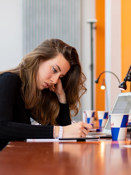 Studentka przed sesją