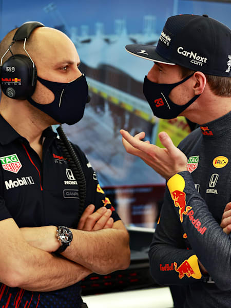 Max And His Race Engineer Gianpiero Lambiase Chat