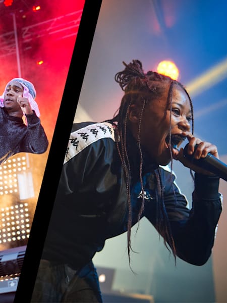 Performance photos of Antwon, Lil B and Kodie Shane.